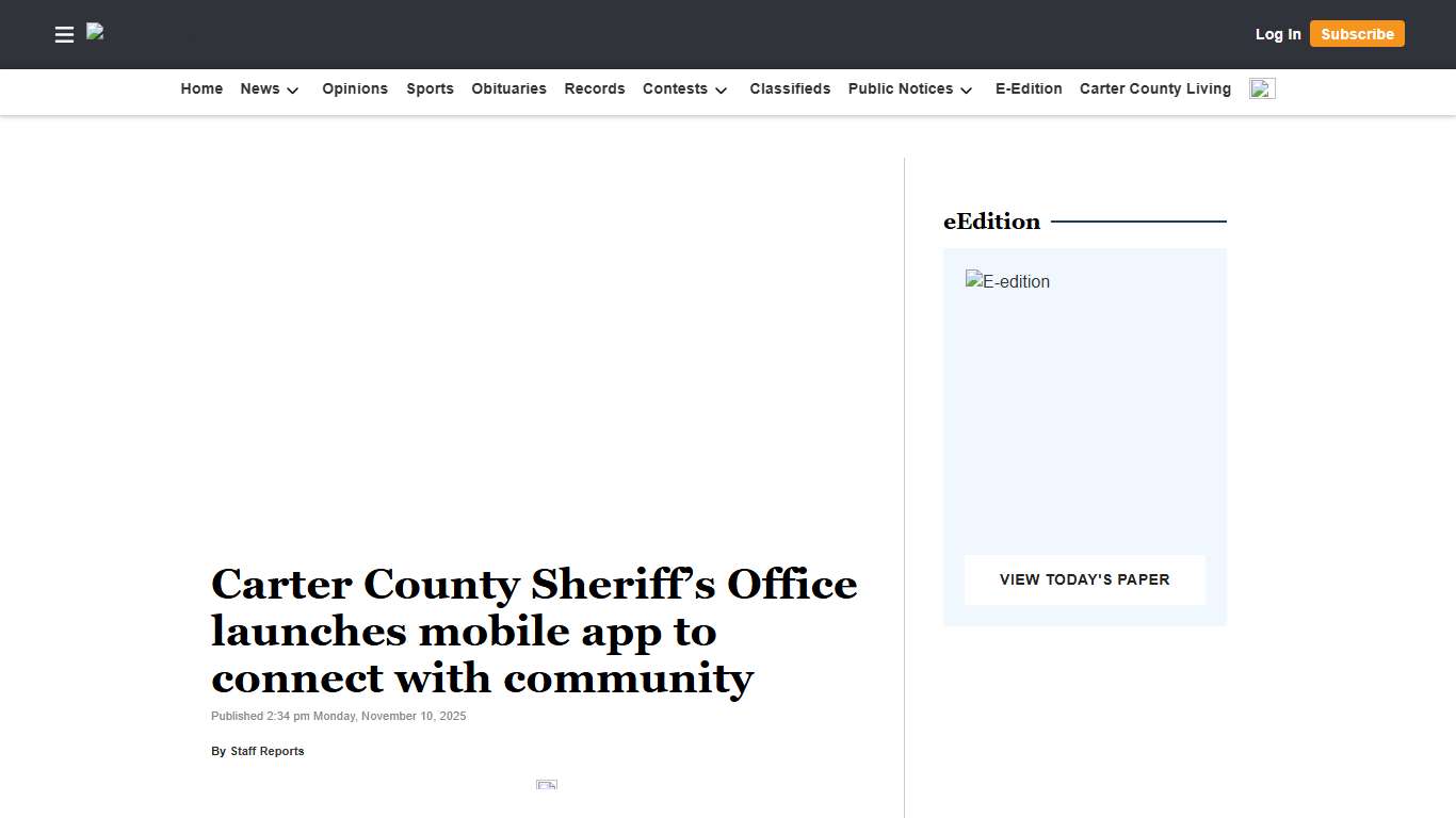 Carter County Sheriff’s Office launches mobile app to connect with community | Elizabethton Star